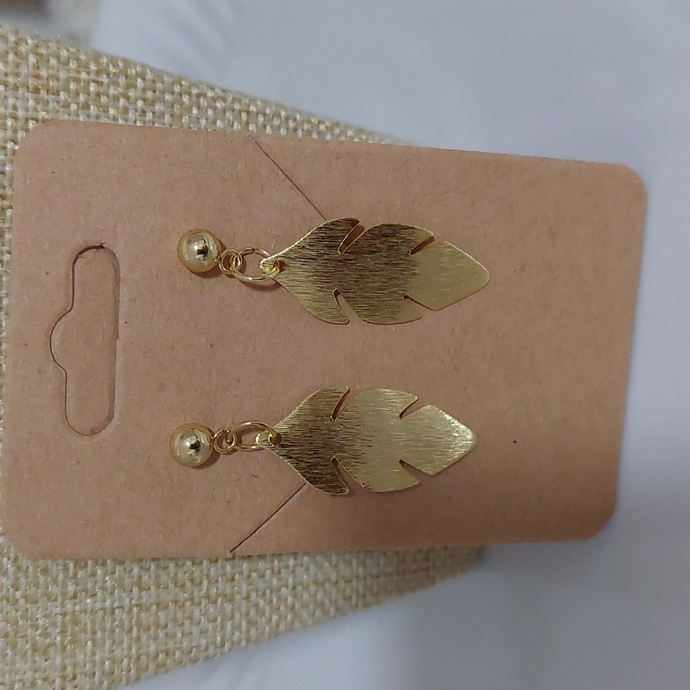 Gold Leaf Earrings